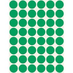   AVERY ZWECKFORM Etikett, 18 mm, kör, AVERY ZWECKFORM, zöld, 1056 etikett/csomag
