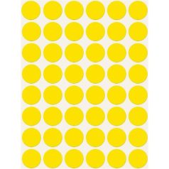   AVERY ZWECKFORM Etikett, 18 mm, kör, AVERY ZWECKFORM, sárga, 1056 etikett/csomag