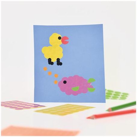 AVERY ZWECKFORM Etikett, 18 mm, kör, AVERY ZWECKFORM, sárga, 1056 etikett/csomag