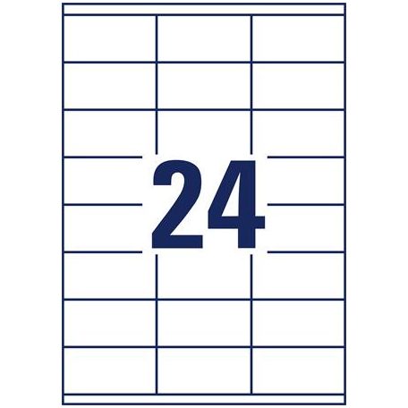AVERY ZWECKFORM Etikett, univerzális, 70x35 mm, AVERY ZWECKFORM, 2400 etikett/csomag