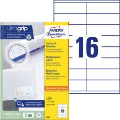   AVERY ZWECKFORM Etikett, univerzális, 105x35 mm, AVERY ZWECKFORM, 1600 etikett/csomag