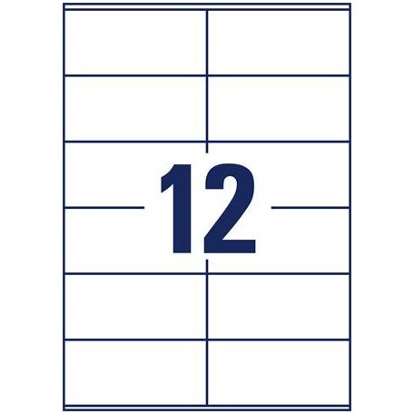 AVERY ZWECKFORM Etikett, univerzális, 105x48 mm, AVERY ZWECKFORM, 1200 etikett/csomag