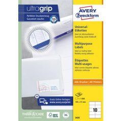   AVERY ZWECKFORM Etikett, univerzális, 105x57 mm, AVERY ZWECKFORM, 1000 etikett/csomag