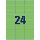 AVERY ZWECKFORM Etikett, 70x37 mm, színes, AVERY ZWECKFORM, zöld, 2400 etikett/csomag