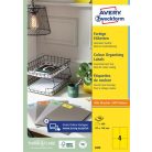 AVERY ZWECKFORM Etikett, 105x148 mm, színes, AVERY ZWECKFORM, sárga, 400 etikett/csomag
