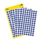 AVERY ZWECKFORM Etikett, 8 mm, kör, eltávolítható, AVERY ZWECKFORM, indigókék, 416 etikett/csomag