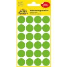 AVERY ZWECKFORM Etikett, 18 mm, kör, eltávolítható, AVERY ZWECKFORM, fűzöld, 96 etikett/csomag