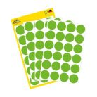 AVERY ZWECKFORM Etikett, 18 mm, kör, eltávolítható, AVERY ZWECKFORM, fűzöld, 96 etikett/csomag