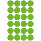 AVERY ZWECKFORM Etikett, 18 mm, kör, eltávolítható, AVERY ZWECKFORM, fűzöld, 96 etikett/csomag