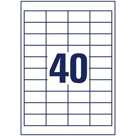 AVERY ZWECKFORM Etikett, univerzális, 48,5x25,4 mm, AVERY ZWECKFORM, 4000 etikett/csomag