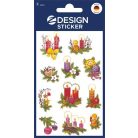 AVERY ZWECKFORM Matrica, papír, 2 ív, 76x120 mm, AVERY ZWECKFORM, "Z-Design No.4050", díszes fenyőágak