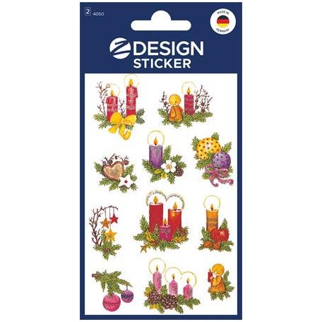 AVERY ZWECKFORM Matrica, papír, 2 ív, 76x120 mm, AVERY ZWECKFORM, "Z-Design No.4050", díszes fenyőágak