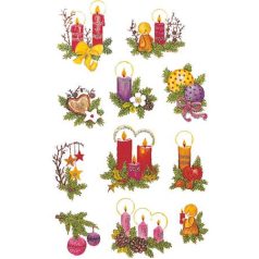   AVERY ZWECKFORM Matrica, papír, 2 ív, 76x120 mm, AVERY ZWECKFORM, "Z-Design No.4050", díszes fenyőágak