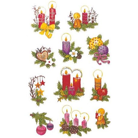 AVERY ZWECKFORM Matrica, papír, 2 ív, 76x120 mm, AVERY ZWECKFORM, "Z-Design No.4050", díszes fenyőágak