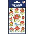 AVERY ZWECKFORM Matrica, papír, 3 ív, 76x120 mm, AVERY ZWECKFORM, "Z-Design No.4304", gombák