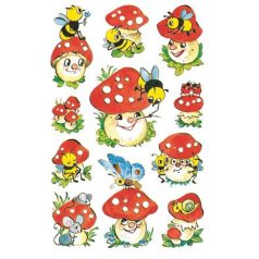   AVERY ZWECKFORM Matrica, papír, 3 ív, 76x120 mm, AVERY ZWECKFORM, "Z-Design No.4304", gombák