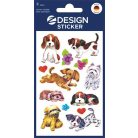 AVERY ZWECKFORM Matrica, papír, 3 ív, 76x120 mm, AVERY ZWECKFORM, "Z-Design No.4340", kiskutyusok