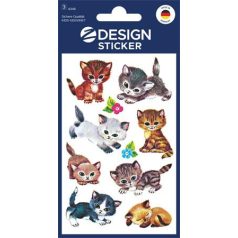   AVERY ZWECKFORM Matrica, papír, 3 ív, 76x120 mm, AVERY ZWECKFORM, "Z-Design No.4346", kiscicusok