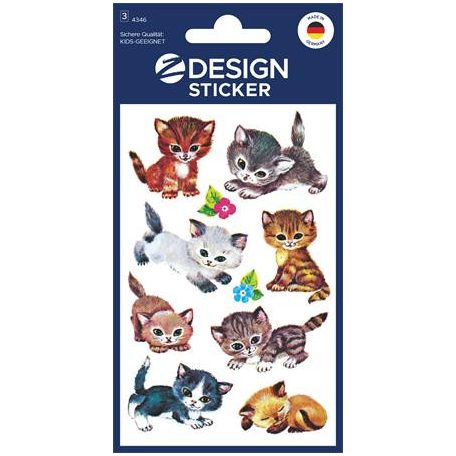 AVERY ZWECKFORM Matrica, papír, 3 ív, 76x120 mm, AVERY ZWECKFORM, "Z-Design No.4346", kiscicusok