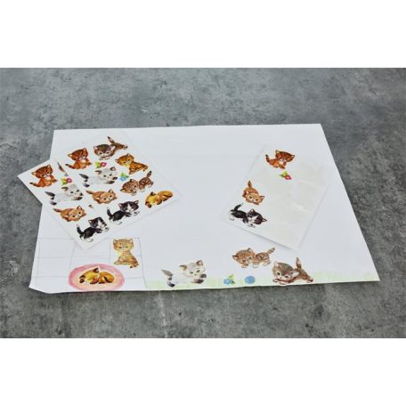 AVERY ZWECKFORM Matrica, papír, 3 ív, 76x120 mm, AVERY ZWECKFORM, "Z-Design No.4346", kiscicusok