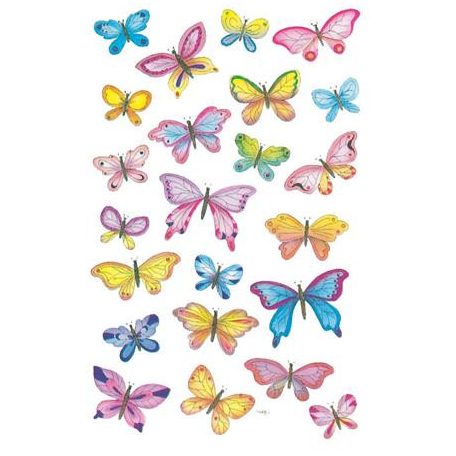 AVERY ZWECKFORM Matrica, papír, 3 ív, 76x120 mm, AVERY ZWECKFORM, "Z-Design No.4390", pillangók