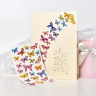 AVERY ZWECKFORM Matrica, papír, 3 ív, 76x120 mm, AVERY ZWECKFORM, "Z-Design No.4390", pillangók