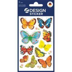   AVERY ZWECKFORM Matrica, papír, 3 ív, 76x120 mm, AVERY ZWECKFORM, "Z-Design No.4462", lepkék