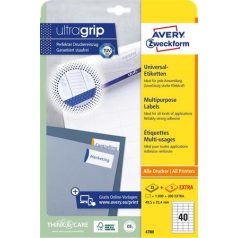   AVERY ZWECKFORM Etikett, univerzális, 48,5x25,4 mm, AVERY ZWECKFORM, 1200 etikett/csomag