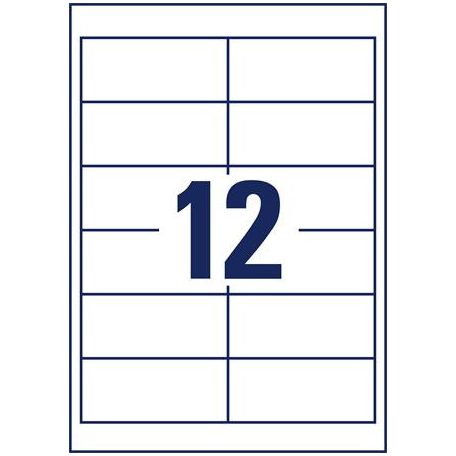 AVERY ZWECKFORM Etikett, univerzális, 97x42,3 mm, AVERY ZWECKFORM, 360 etikett/csomag