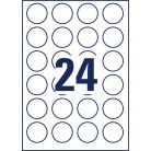 AVERY ZWECKFORM Etikett, 40 mm, kör, eltávolítható, AVERY ZWECKFORM, 240 etikett/csomag