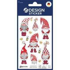   AVERY ZWECKFORM Matrica, papír, 1 ív, 76x120 mm, AVERY ZWECKFORM, "Z-Design No.52094", karácsonyi törpék