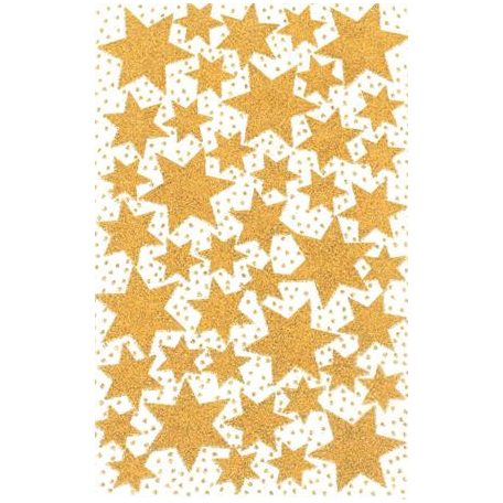 AVERY ZWECKFORM Matrica, 2 ív, 76x120 mm, AVERY ZWECKFORM, "Z-Design No.52225", arany csillagok