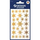 AVERY ZWECKFORM Matrica,  1 ív, 76x120 mm, AVERY ZWECKFORM, "Z-Design No.52252", arany csillagok