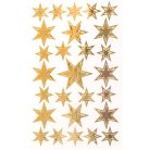 AVERY ZWECKFORM Matrica,  1 ív, 76x120 mm, AVERY ZWECKFORM, "Z-Design No.52252", arany csillagok