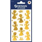 AVERY ZWECKFORM Matrica,  2 ív, 76x120 mm, AVERY ZWECKFORM, "Z-Design No.52393", arany angyalkák