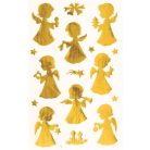 AVERY ZWECKFORM Matrica,  2 ív, 76x120 mm, AVERY ZWECKFORM, "Z-Design No.52393", arany angyalkák