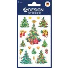 AVERY ZWECKFORM Matrica, papír,  3 ív, 76x120 mm, AVERY ZWECKFORM, "Z-Design No.52401", karácsonyfa
