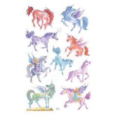   AVERY ZWECKFORM Matrica, papír, 1 ív, 76x120 mm, AVERY ZWECKFORM, "Z-Design No.53148", unikornisok