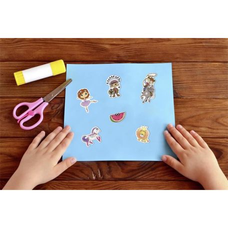 AVERY ZWECKFORM Matrica, papír, 1 ív, 76x120 mm, AVERY ZWECKFORM, "Z-Design No.53221", balerina