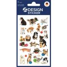 AVERY ZWECKFORM Matrica, papír, 3 ív, 76x120 mm, AVERY ZWECKFORM, "Z-Design No.53487", macska és kutya