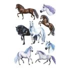 AVERY ZWECKFORM Matrica, papír, 3 ív, 76x120 mm, AVERY ZWECKFORM, "Z-Design No.53692",  rajzolt lovak