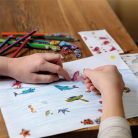 AVERY ZWECKFORM Matrica, papír, 2 ív, 76x120 mm, AVERY ZWECKFORM, "Z-Design No.53707", csillogó tengeri állatok