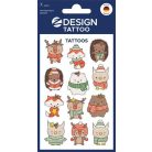 AVERY ZWECKFORM Matrica, tetoválás, 1 ív, 76x120 mm, AVERY ZWECKFORM, "Z-Design No.54151",  állatok