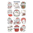 AVERY ZWECKFORM Matrica, tetoválás, 1 ív, 76x120 mm, AVERY ZWECKFORM, "Z-Design No.54154",  cica