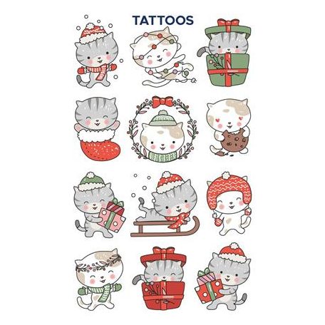 AVERY ZWECKFORM Matrica, tetoválás, 1 ív, 76x120 mm, AVERY ZWECKFORM, "Z-Design No.54154",  cica