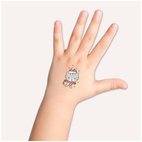 AVERY ZWECKFORM Matrica, tetoválás, 1 ív, 76x120 mm, AVERY ZWECKFORM, "Z-Design No.54154",  cica