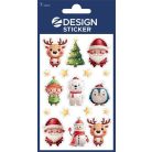 AVERY ZWECKFORM Matrica, 1 ív, 76x120 mm, AVERY ZWECKFORM, "Z-Design No.54478", karácsonyi figurák