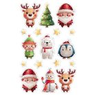 AVERY ZWECKFORM Matrica, 1 ív, 76x120 mm, AVERY ZWECKFORM, "Z-Design No.54478", karácsonyi figurák