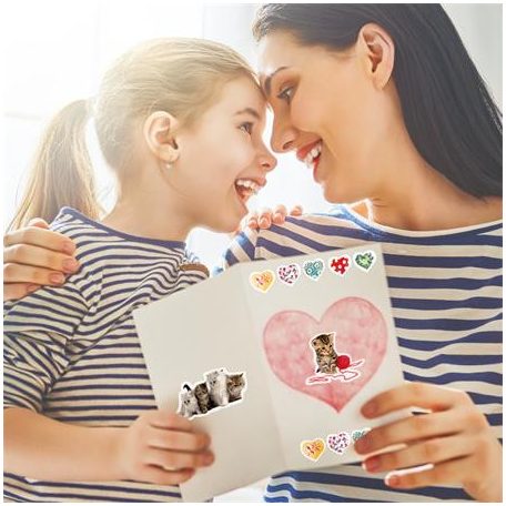 AVERY ZWECKFORM Matrica, papír,  3 ív, 76x120 mm, AVERY ZWECKFORM, "Z-Design No.55971", játékos kölyök cicák