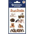 AVERY ZWECKFORM Matrica, papír,  3 ív, 76x120 mm, AVERY ZWECKFORM, "Z-Design No.55972", kölyök kutyák